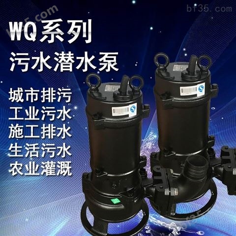 2.5寸口径WQ型污水潜水泵长纤维废水排放