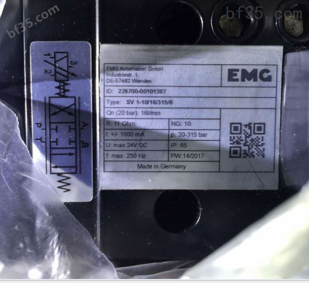 EMG电磁阀SV1-10 8 315 6